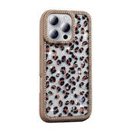 Gpack iPhone 16 Pro uyumlu Kılıf Simli ve Taşlı Dizayn Azra Kapak