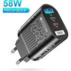 Uslion Type-C Hızlı Şarj Aleti Siyah