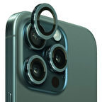 ALLY iPhone 15 Pro/15 Pro Max Kamera Lens Koruma Cami