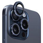 ALLY iPhone 15 Pro/15 Pro Max Kamera Lens Koruma Cami