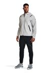 Under Armour 1370494-014 UA Unstoppable Jacket Gri Kapüşon Yaka Bol Kesim Erkek Zip Ceket