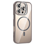 Gpack iPhone 16 Pro uyumlu Kılıf Standlı M-Safe Özellikli Etro Kapak  Lens Koruma