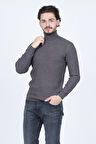 Raymons Erkek Fitilli Tam Balıkçı Triko Yün Kazak 67822887 Antrasit
