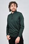 Pave Erkek Polo Yaka Yün Kazak 4538004 Yeşil