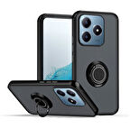 Gpack Realme C61 uyumlu Kılıf Montreal Yüzüklü Mıknatıslı Kamera Korumalı Silikon