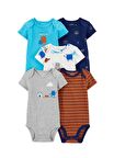 Layette Erkek Bebek 5'li Kısa Kollu Body 1Q124510