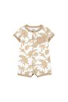 Carter's Erkek Bebek Kısa Tulum Krem Desenli