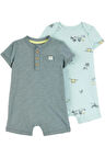 Layette Erkek Bebek Tulum Set 2'li Paket 1S361410