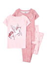 Carter's Kız Çocuk Pijama Set 4'lü Paket 3S382210
