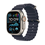 Apple Watch Ultra 2 GPS + Cellular 49 mm Natürel Titanyum Kasa ve Lacivert Ocean Kordon (MX4D3TU/A)