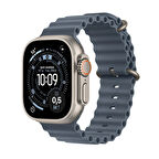 Apple Watch Ultra 3 GPS + Cellular 49mm Natural Titanium Case with Anchor Blue Ocean Band