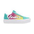 Vans Ua Old Skool Platform Spring Fade Turkuaz Sneaker