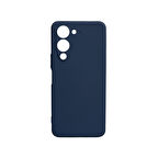 Gpack Vivo Y19 uyumlu Kılıf Biye Kamera Korumalı Mat Silikon