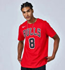 Nike NBA Zach LaVine Chicago Bulls Erkek Kırmızı T-Shirt