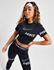 Nike Pro Dri-Fit Cropped Graphic Training Short-Sleeve Kadın Tişört-DX0078-010