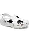 Crocs 210023 Classic Soccer Ball Clog T Beyaz-Siyah Çocuk Terlik