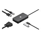 Microsoft Surface USB-C Travel Hub (Çoğaltıcı), (Port:Ethernet, HDIM, VGA, USB-A, USB-C) - 161-00010