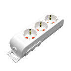3'lü Grup Priz Çocuk Korumalı Anahtarsız Kablosuz
