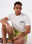 Billabong SCENIC ARCH ADIV SS 24A501539 Krem Bisiklet Yaka Regular Fit Düz Erkek T-Shirt