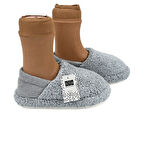 SİA ÇANTA EVA  TABAN KAYMAZ HALI TERLİĞİ LASTİK BİLEKLİ KÜRKLÜ İÇ ASTAR ÜŞÜMEYEN AYAKLAR TÜYLÜ TERLİK