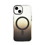 Gpack iPhone 13 uyumlu Kılıf Toros M-Safe Şarj Özellikli Transparan Renk Geçişli Silikon