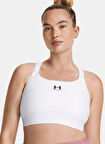 Under Armour 1379195-100-UA HeatGear High Beyaz Sporcu Sütyeni