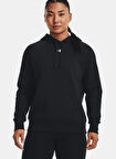 Under Armour 1379500-001-UA Rival Fleece Hoodie Siyah Kapüşon Yaka Normal Düz Kadın Sweatshırt