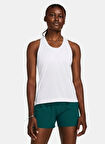 1382436-100 UA Launch Singlet U Yaka Fitted Beyaz Kadın Atlet