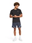 Under Armour 1382801-001 Vanish Seamless SS Siyah Erkek Bisiklet Yaka Oversize T-Shirt