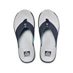 REEF Erkek Marka Logolu  Parmak Arası Terlik Çizgili Rahat Destekleyici Tabanlı Mavi Terlik CJ6297 410