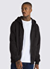 Siyah Erkek Kapüşon Yaka Normal Kalıp Zip Ceket VN000HPDBLK1-CORE BASIC FULL ZIP