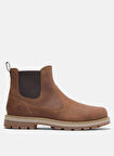 Timberland Deri Kızıl Kahve Erkek Bot BRITTON ROAD MID CHELSEA BOOT