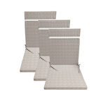 3'adet*Arkalıklı*fermuarlı*sünger dolgulu*sandalye minderi 