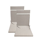 2'adet*fermuarlı*arkalıklı*sünger dolgulu*sandalye minderi 