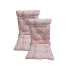 2'adet*slikon elyaf dolgulu*arkalıklı*yıkanabilir*sandalye minderi 