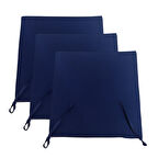 3'lü sünger*fermuarlı*yıkanabilir*sandalye minderi 