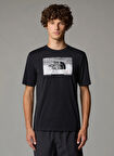 The North Face NF0A8BQVJK31-M FOUNDATION ABSTRACT Siyah Bisiklet Yaka Regular Fit Düz Erkek T-Shirt