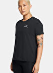 Siyah Kadın Yuvarlak Yaka Oversize T-Shirt 1379141-002 UA Vanish Energy SS 2.0