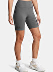 Under Armour 1386703-025-UA Rival 7in Short Gri Lastikli Bel Dar Düz Kadın Şort