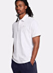 1386608-100 UA Icon Polo Loose Fit Beyaz Erkek Polo T-Shirt
