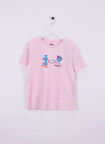 Under Armour Baskılı Pembe Kız Çocuk T-Shirt 1389769-647-UA Big Logo UA Fill SS
