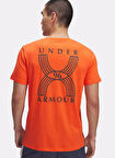 Under Armour 1389823-847 UA RUN 96 SHORTSLEEVE Kırmızı Yuvarlak Yaka Fitted Baskılı Erkek T-Shirt