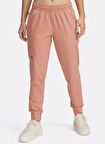 1376926-698 UA Unstoppable Jogger Lastikli Bel Loose Fit Pembe Kadın Eşofman Altı