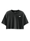 Vans VN000P5QBLK1-W SALTON RELAX CROP SS Siyah Yuvarlak Yaka Normal Düz Kadın T-Shirt