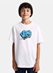 Vans Baskılı Beyaz Erkek Çocuk T-Shirt VN000RDGWHT1-BY Vans SK8 SS
