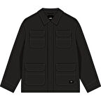 Drill Chore Nylon Jacket Erkek Siyah Mont - VN000P78