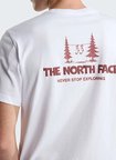 The North Face NF0A8GQMFN41-M CAMPING RELAXED-GRAP Beyaz Regular Fit Baskılı Erkek T-Shirt