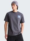The North Face NF0A8GB1RHI1-MOUNTAIN ESCAPE RELAXE Gri Yuvarlak Yaka Regular Fit Baskılı Erkek T-Shirt