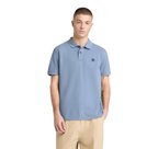 B0A6VDPB881-R Timberland Mıllers Rıver Pique Short Sleeve Polo Erkek T-Shirt Mavi