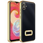 Gpack Samsung Galaxy A07 uyumlu Kılıf Logo Gösteren Kamera Korumalı Silikon